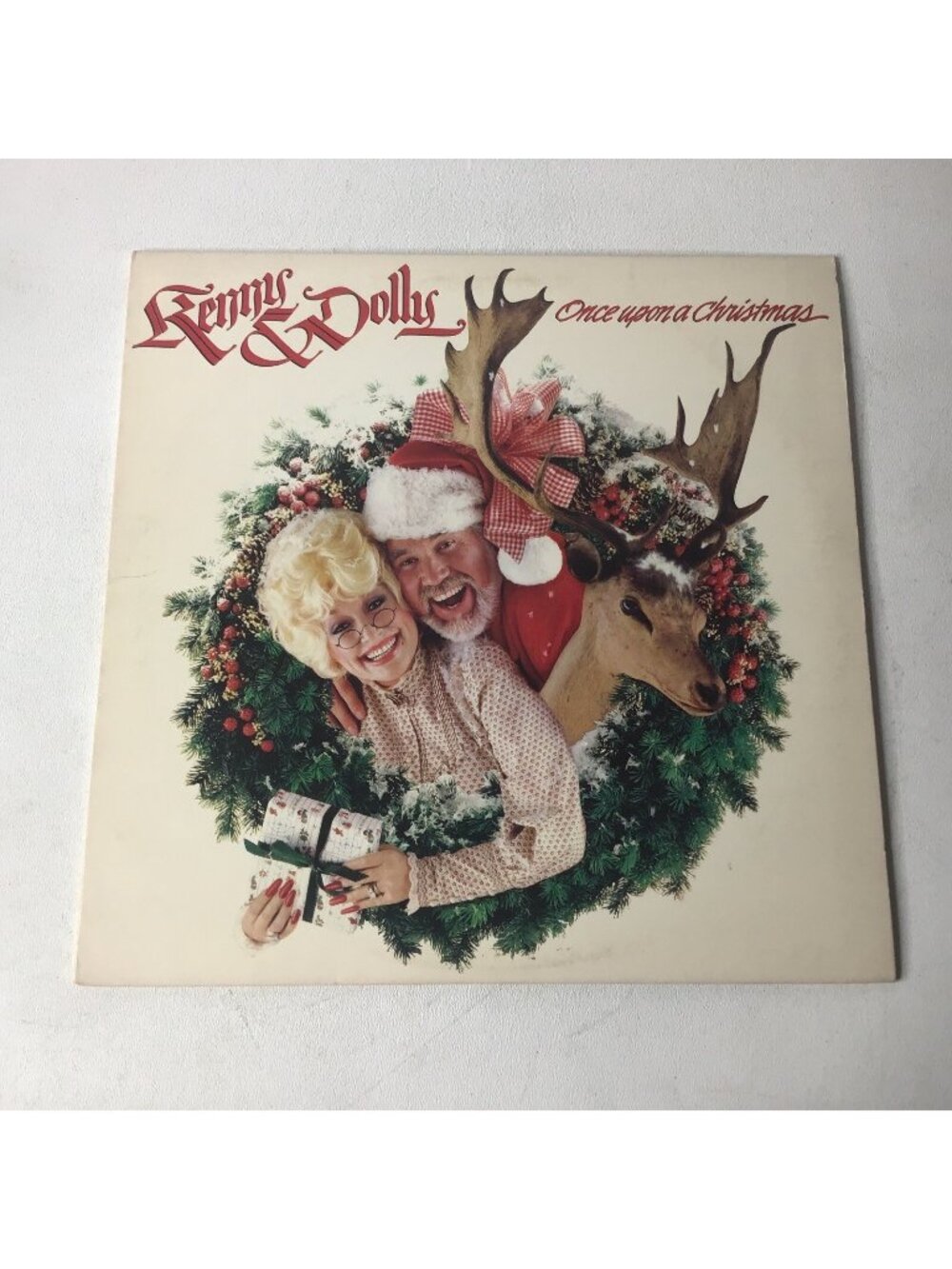 Kenny & Dolly Once Upon A Christmas by Kenny Rogers & Dolly Parton VINYL lp 1984